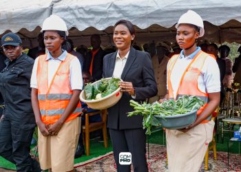 AGRICULTURE : À Lébamba, Zita Oligui Nguema reçoit les fruits de la terre en signe de gratitude