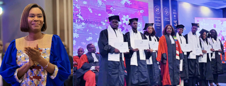 Université des Sciences de la Santé : Zita Oligui Nguema aux côtés des diplômés