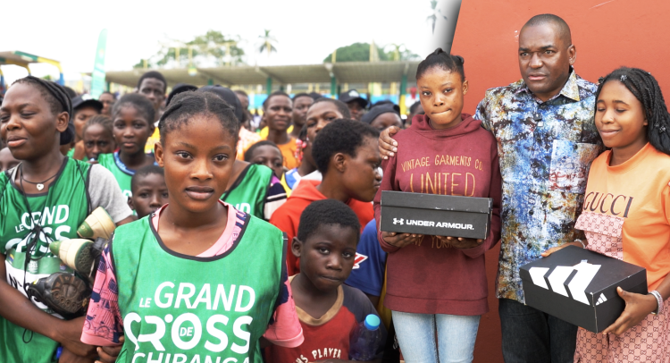 Tchibanga : des chaussures pour chausser la passion des jeunes athlètes